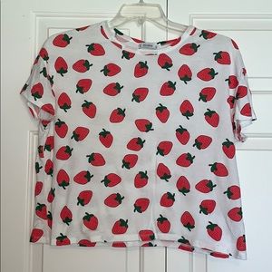 Pull & Bear Knit Strawberry Tee